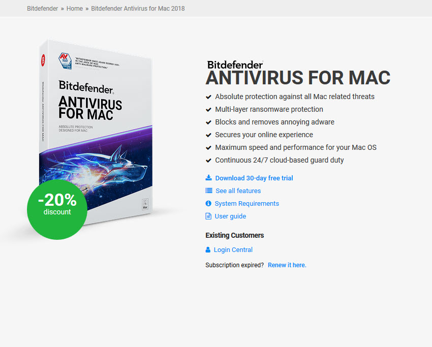 antivirus software for mac high sierra