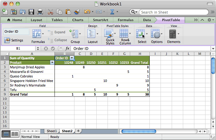 how do i use pivot tables in excel 2013